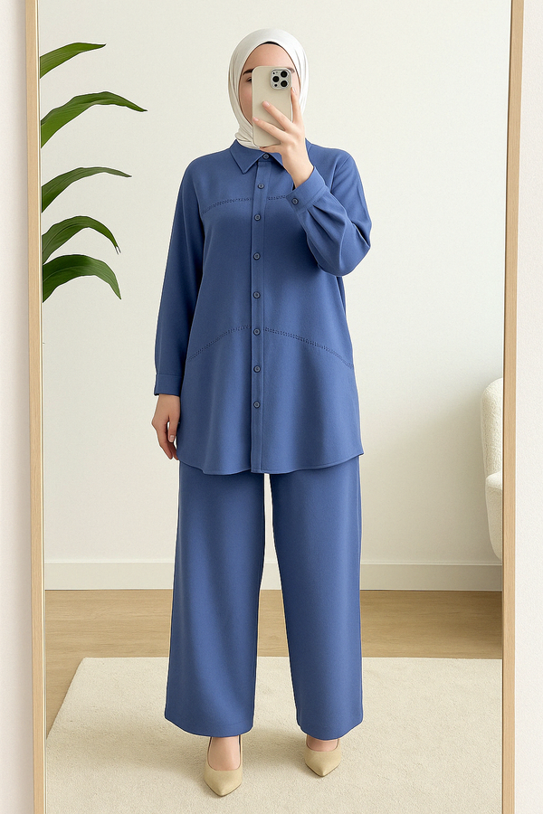 Layan Set | Modest Two-Piece with Subtle Pearl Accents