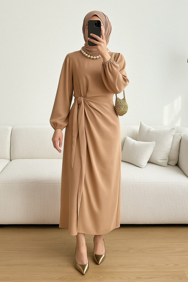 Selen Dress | Premium Satin Gown with Subtle Shine