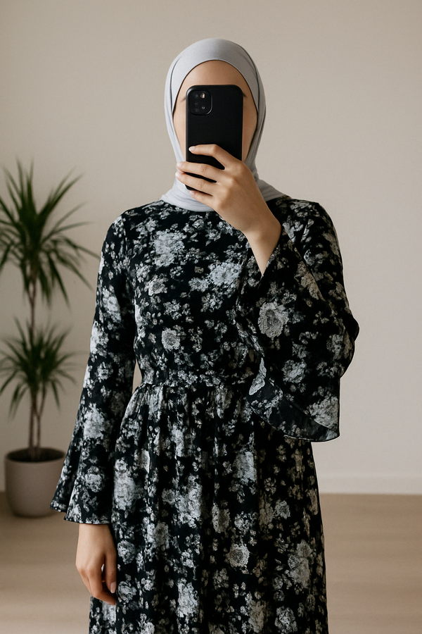 Tulin Dress | Feminine Modest Maxi with Light Movement